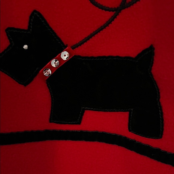 Pete’s Partner A Good Lad Company Vintage Red Kids Coat with Black Dogs Size 5 - Picture 7 of 15